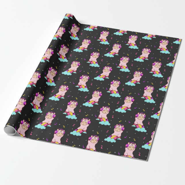 Presente Papel de moldagem Llamas (Desenrolado)