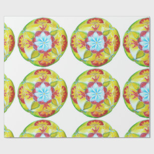 Presente Papel de moldagem Mandala Matte pintado à mão