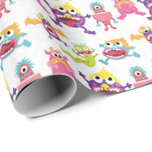 Presente Papel de Moldagem - Monstros Assustadores
