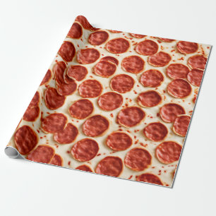 Presente Papel de moldagem para pizza de pepperoni