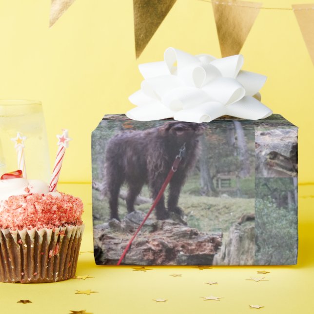 Presente Papel de moldagem personalizada de cães (Festa de aniversário)