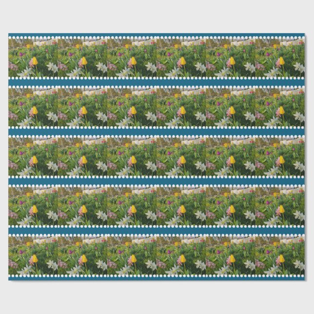 Presente Papel de moldagem personalizada Floral (Aberto)