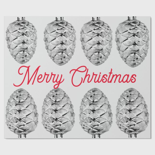 Presente Papel de moldagem Pinecone de Natal Feliz (Aberto)