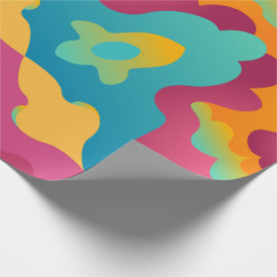Presente Papel De Moldagem Psicodélico Tie-Dye