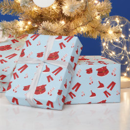 Presente Papel de Moldagem Santa Claus