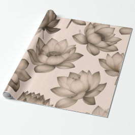 Presente Papel de moldagem Sepia Lotus