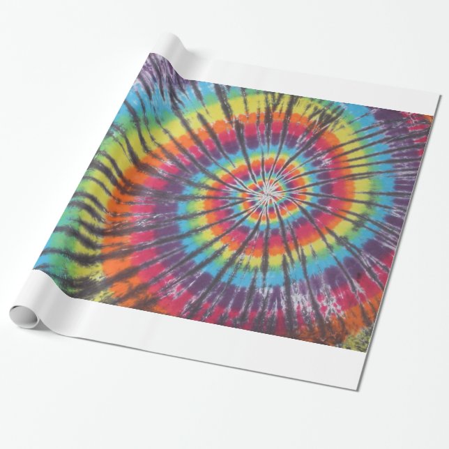 Presente Papel de moldagem Tie Dye (Desenrolado)