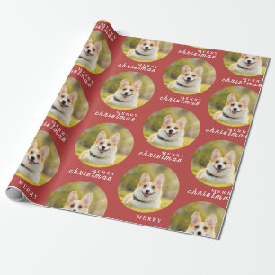 Presente Papel de Moldagem Vermelha de Foto de Natal Person