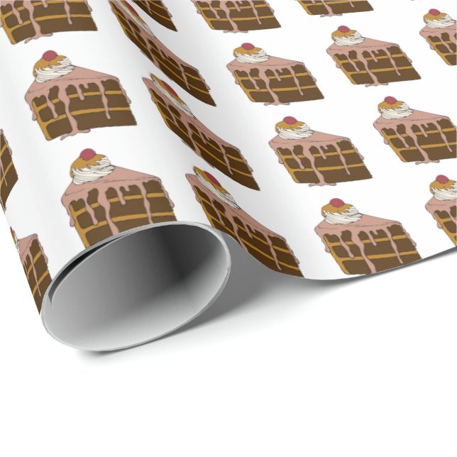Presente Papel de molhação de bolos de chocolate (Ponta do rolo)