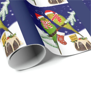Presente Papel de molhação de natal de bolo de sementes