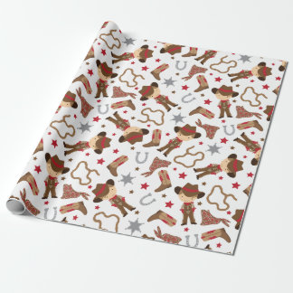 Presente Papel de molhador de cowboy ocidental bonito
