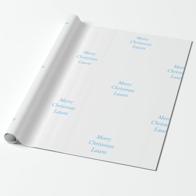 Presente Papel de Natal personalizado (Desenrolado)