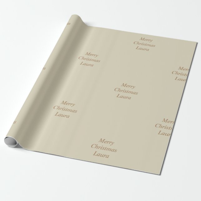 Presente Papel de Natal personalizado (Desenrolado)