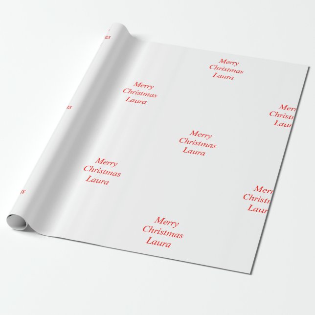 Presente Papel de Natal personalizado (Desenrolado)