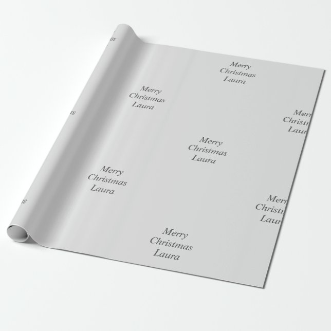 Presente Papel de Natal personalizado (Desenrolado)