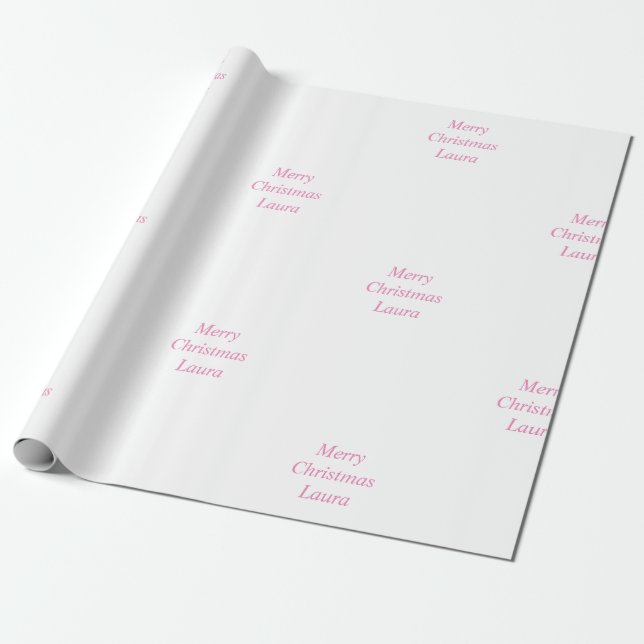 Presente Papel de Natal personalizado (Desenrolado)