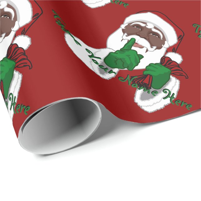 Presente Papel de Natal Personalizado para Papais noeis Pre (Ponta do rolo)