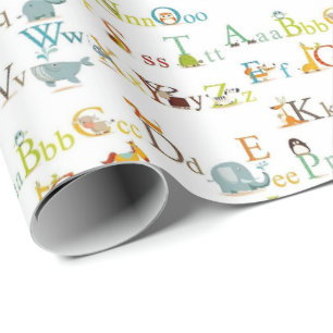 Presente Papel de ondulação - Alfabeto
