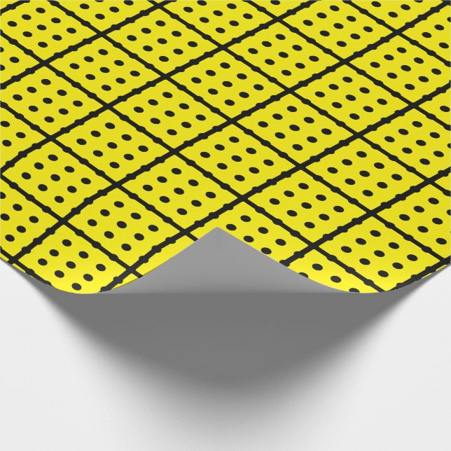 Presente Papel de ondulação amarelo exclusivo (Ponta)