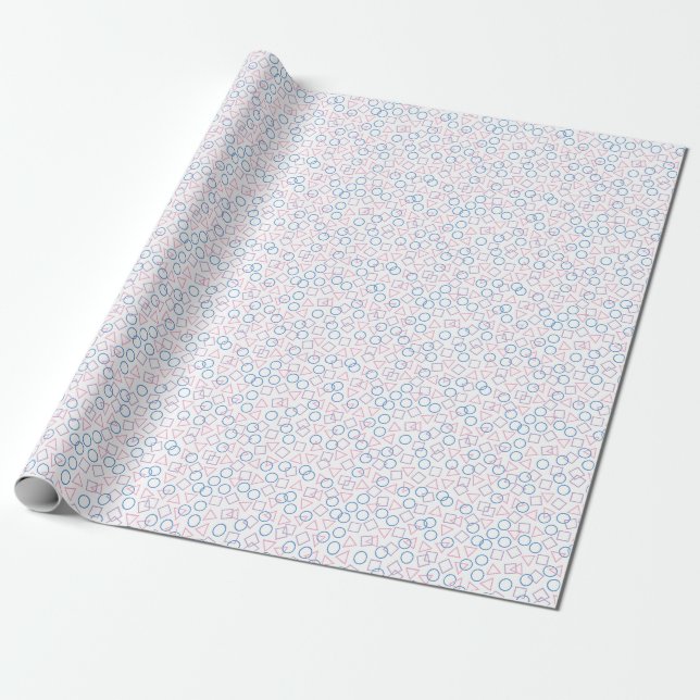 Presente Papel de ondulação ao quadrado do triângulo circul (Desenrolado)