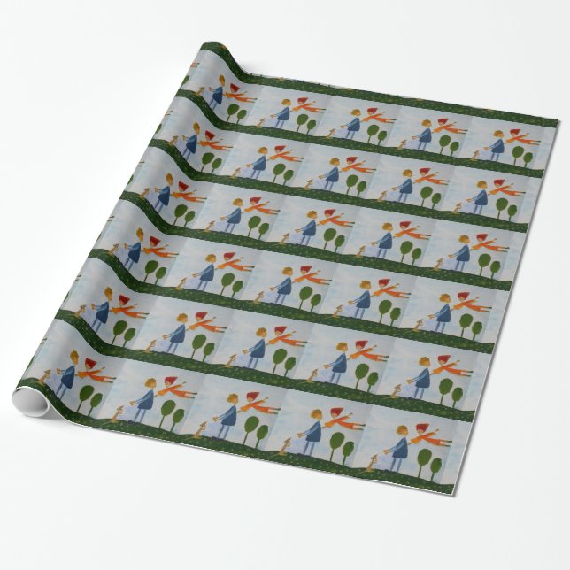 Presente Papel de ondulação brilhante (Desenrolado)