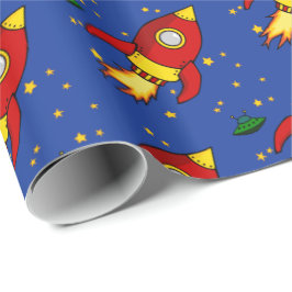 Presente Papel de ondulação brilhante amarelo-Rocket 30"x6'