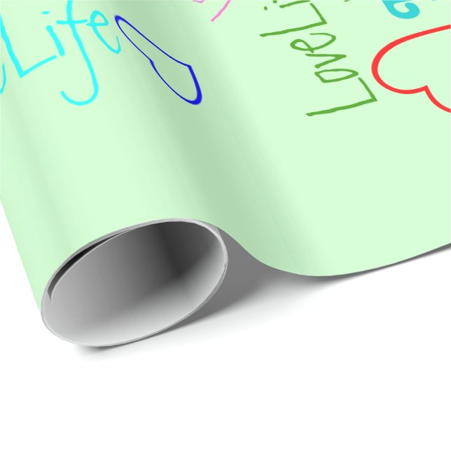 Presente Papel de ondulação brilhante do LoveLife (Ponta do rolo)