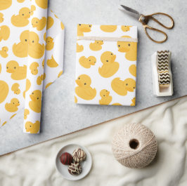 Presente Papel de ondulação com pata amarela