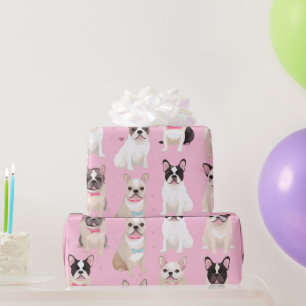 Presente Papel de ondulação, cor-de-rosa, para cães-maca, d