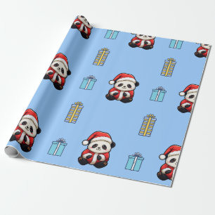 Presente Papel de ondulação de aniversário de Panda