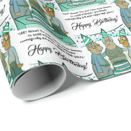 Presente Papel de ondulação de aniversário do Mais velho de
