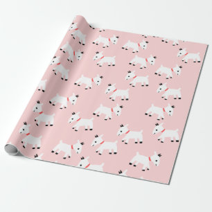 Presente Papel de ondulação de cabra rosa