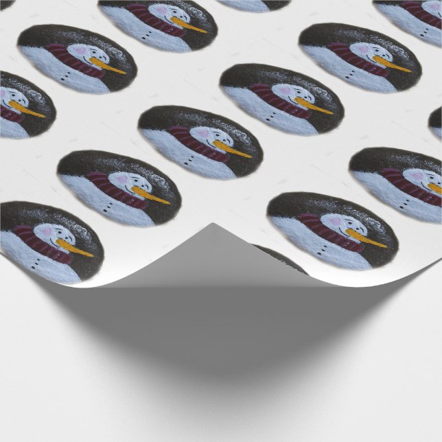 Presente Papel de ondulação de pintura de boneco de neve (Ponta)