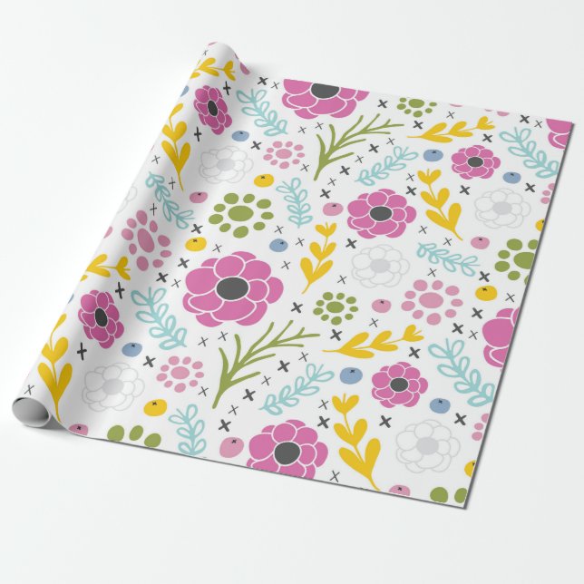 Presente Papel de ondulação de Primavera de ponta cruzada (Desenrolado)
