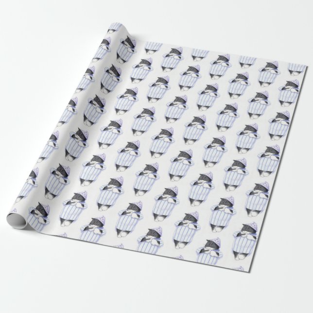 Presente Papel de ondulação de tomografia (Desenrolado)