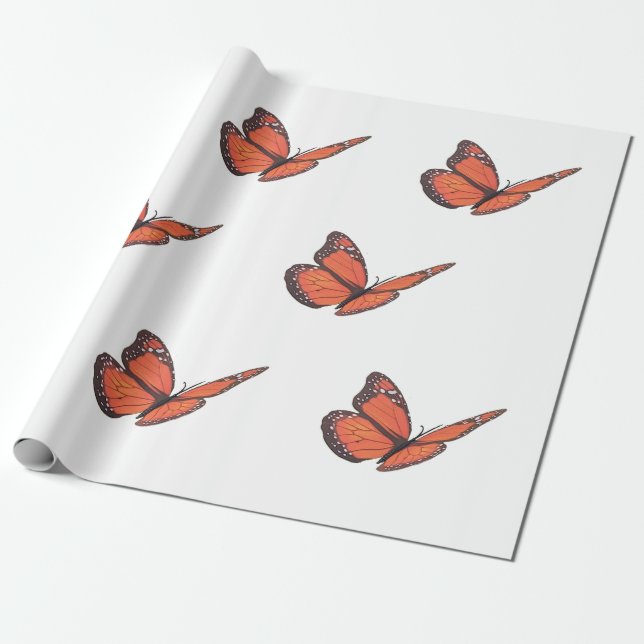 Presente Papel de ondulação do botão Monarch (Desenrolado)