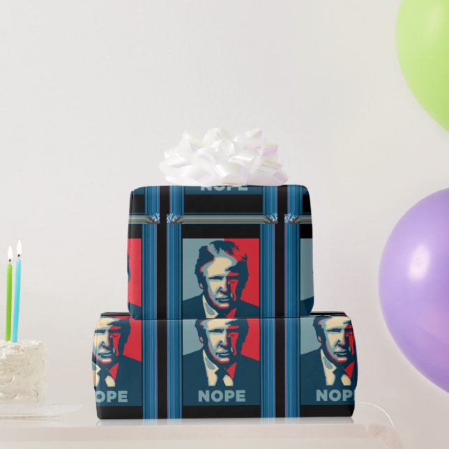 Presente Papel de ondulação do Trump Nope (Presentes para festas)