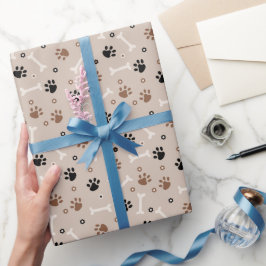 Presente Papel de ondulação e estampagem de ossos