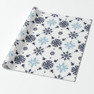 Presente Papel de ondulação em flocos de neve