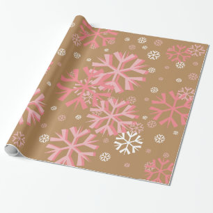 Presente Papel de ondulação em flocos de neve de Natal