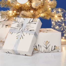 Presente Papel de ondulação em flocos de neve de Natal | Qu