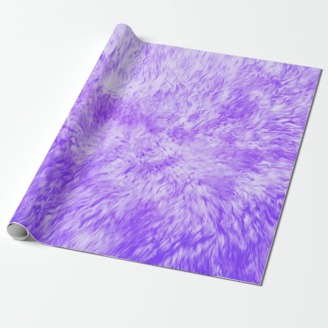 Presente Papel de ondulação em francês com pelo roxo (Desenrolado)