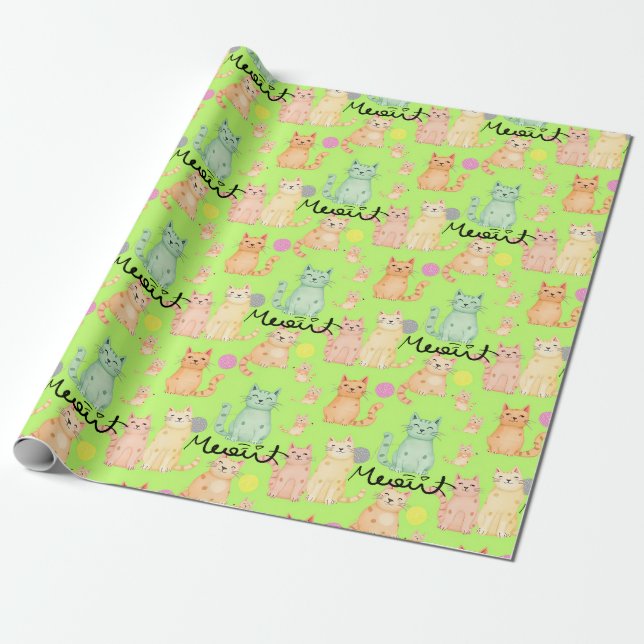Presente Papel de ondulação fino para gatos - Adorável e Co (Desenrolado)