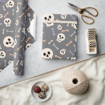 Papel de ondulação sem costura, de Halloween Skull
