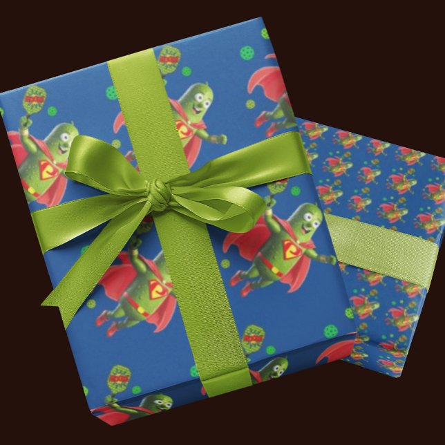 Presente Papel de ondulação super picleman (It's Pickleman wrapping paper!)
