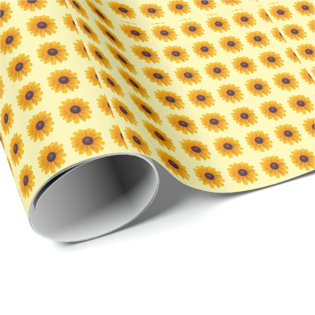Presente Papel de ondulação Susan Flower de olhos negros (Ponta do rolo)