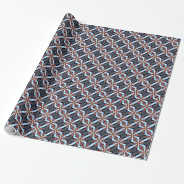Presente papel de padrão geométrico em diamante (Desenrolado)