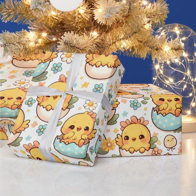 Presente Papel de Parede Adesivo de Pintinho de Páscoa Kawa (Feriados)