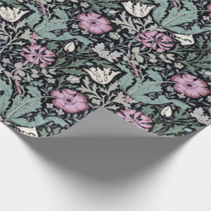 Presente Papel de Parede Botânico Vitoriano Papoula William