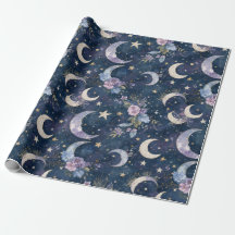 Papel de Parede Celestial Jardim ao Luar | Aquarel